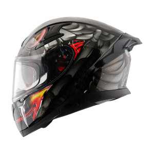 Axor Apex Venomous Motorbike Helmet Black - Image 6