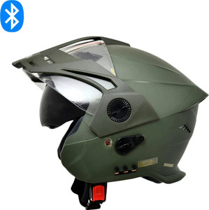 HEADFOX N2 AVA ISI Certified Smart Bluetooth Helmet | Calls | Music | Voice Asst. Motorbike Helmet