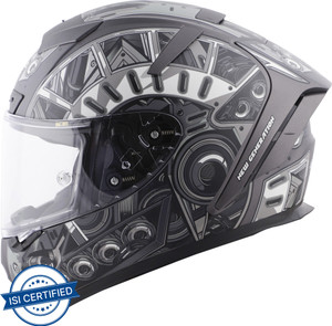 Steelbird SA-2 Terminator 2.0 Aerodynamic Full Face Helmet Motorbike Helmet