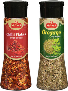 motaba masala Italian Pizza Chilli Flakes (50g) and Dry Oregano (50g) Fresh Herbs & Seasonings