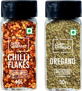 Chef Urbano Combo of Oregano 30g & Chilli Flakes 40g