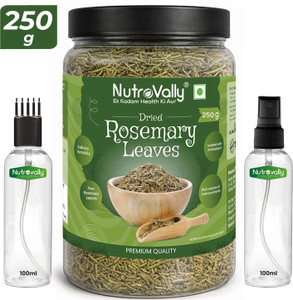 NutroVally Rosemary Leaves for Hair Growth & Scalp Care – Dried Herb with Mist Spray & Comb