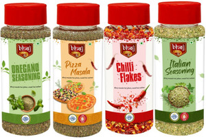 Bhoj Masale Premium Quality Combo Oregano Pizza Masala Chilli Flakes and Italian Seasoning