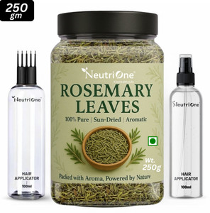NeutriOne Rosemary Leaves Dried 250g,for Hair Growth + Hair Mist Spray,Hair Oil Applicator