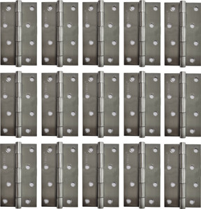 Circle Door Butt Hinges 5 inch x 14 Gauge|2 mm Thickness |S.S MAT Finish| PACK OF 15| Butt/Mortise Hinge