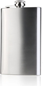 RTURO Slim Compact Alcohol Drinks Wine Whiskey Vodka Or Liquor Stainless Steel Hip Flask