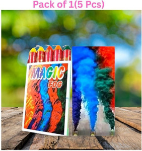 AMB 5 Pcs Holi Gulal Fog Smoke Colors for Holi Celebration & Festival Fun Holi Color Powder Pack of 1