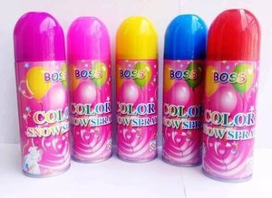 AKANSHA Snow Spray Gulal For Festivals Holi Color Paste Holi Color Paste Pack of 5