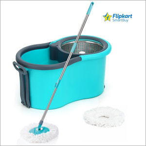 फ्लिपकार्ट स्मार्टबाय 360 CLEANING MOP SET FLOOR CLEANING COMES WITH 2 MICROFIBER REFILL AND MOP STICK बाल्टी, मॉप, मॉप सेट
