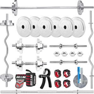 BULLAR 70 kg Steel Home Gym Set with Workout Accessories Pack of 3 - Image 6