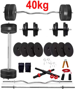 L'AVENIR 40kg PVC Dumbbell Set with Accessories - Image 5