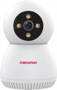 Manomay BIS Certified STQC 3MP Smart WiFi Wireless Full View Pan-Tilt CCTV Home Security Camera