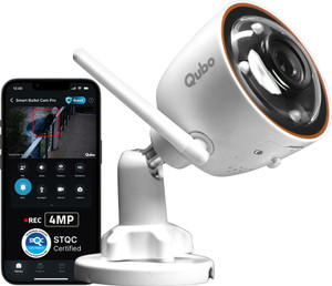 Qubo Smart Bullet Cam Pro (4MP) Security Camera