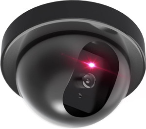 SHIVANICORP Dummy Fake Security CCTV Dome Camera with Flashing Red LED Security Camera