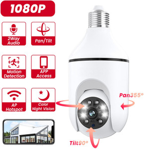 AVOIHS 1080p IP PTZ Bulb 360° Wi-Fi Smart Home Security CCTV Hidden Camera Night Vision Security Camera