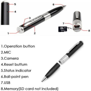PERAMISYM Spy Pen 32GB Supportable Mini Hidden Camera with Photo & Audio/Video Recorder Spy Camera