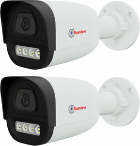 Trueview Pack of 2 2MP HD Bullet CCTV Cameras | Dual Light Color Night Vision Security Camera