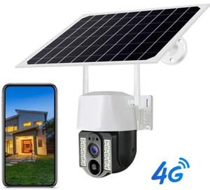 SIOVS SIM Camera Solar Powered PTZ 360° Live View 10X Zoom TwoWay Audio ...