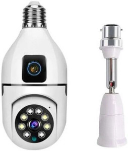 मॉनरिक्स WiFi Bulb Camera 1080p with 360° View | Wireless Smart IP CCTV Camera सिक्योरिटी कैमरा