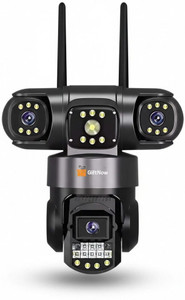 GiftNow Triple Lens 4G SIM PTZ CCTV FHD 1080p PIR Motion Detection Color Night Vision Security Camera