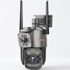 GiftNow 8+8MP FHD WiFi PTZ Dual lens Colored Night Vision Waterproof Outdoor CCTV Security Camera