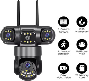 SIOVS HD CCTV SIM Camera 4G IP AI Infrared Night Vision Network PTZ Motion Detection Security Camera