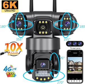 OSQD 4+4+4MP 4G SIM Triple Lens PTZ CCTV Camera - Image 4