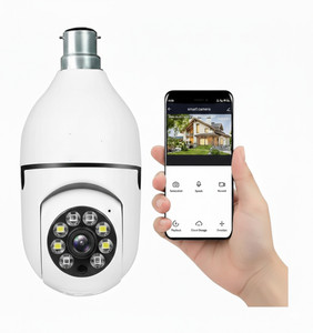Fireshell WiFi Bulb Camera 1080P HD with 360° Panoramic View Smart CCTV Security Camera