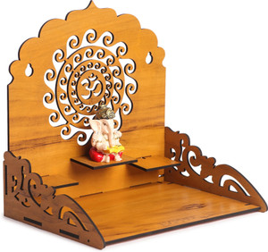 Expro Om Cutout Mandir For Study, Room, Office Compact & Sturdy Engineered Wood Home Temple