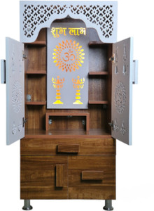 Old Wolf Furniture Cyprus Medium Temple With LED Light (H: 51 Inch, W: 23.6 Inch, D: 13.3 Inch) Engineered Wood Home Temple