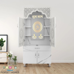 Flipkart Perfect Homes Temple With Led Light Engineered Wood Home Temple