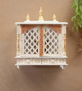 Rajasthani Arts Mandir Temple for Home Pooja, Arti Solid Wood Home Temple Solid Wood Home Temple Solid Wood Home Temple