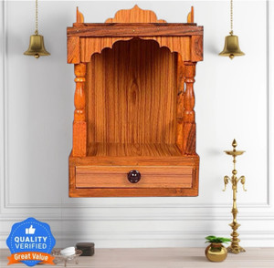 Nivistar Enterprises. wooden temple wooden Temple Plywood Mandir for Pooja Home Decoration Solid Wood Home Temple