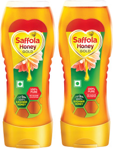 Saffola Honey Gold, 100%pure Kashmir Honey, Squeezy pack