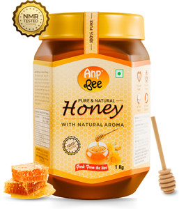 ANP BEE Raw Unpasteurized Pure Honey 1 KG Pack | NMR Tested I Unfiltered Honey