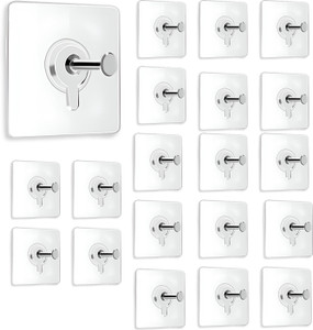दलुचि Strong Adhesive Photo Frame Wall Hooks Sticky Hanger Holder for Home 20 - दाँतोंवाला