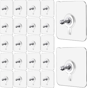 Fourfox Punch Free Screws Nails without Drilling for Frames, Kitchen and Bathroom Hook Hook 20