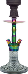 Cocoyaya Price Series Coco mini Hookah Rainbow 12.5 inch Stainless