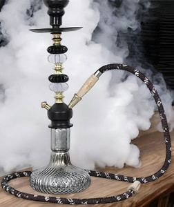 SMOCK STRECH 18-Inch Black and Gold Hookah - Image 6