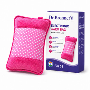 Dr.Bronner's Electric Hot Water Bag Heating Pad for Pain Relief Periods Pink Electric 1000 ml Hot Water Bag