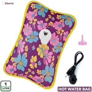 Ukarto Electric Hot Water Bag For Joints Periods Cramp Back Pain Relief Warm Bag Electrical 1 L Hot Water Bag