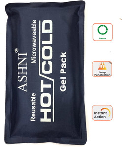 Ashni 0.4 L Plastic Hot N Cold Gel Pack For Pain relief 2in1 Suitable For joint Pain and Food Box Ice Bucket