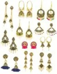 Flipkart Buy Kreyam s Earrings for Girls and Women Jhumka