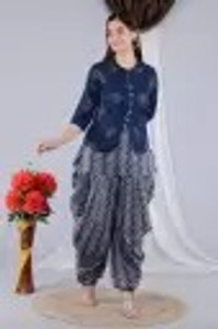 Dhoti kurta with jacket for girl outlet