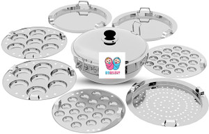 Bigbought Stainless Steel Induction Base Idli Maker Multi Kadai Idli Steamer & Idli Cooker Induction & Standard Idli Maker