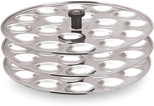 Panca Idli Maker 54 Mini Idli 3 Idli Plates, Fits In All Idli Cooker. Idly Pot Steamer Induction & Standard Idli Maker