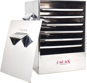 Onions Cauka/Square/Cubic Idly cooker with 6 Regular Idly plates FOR HOME USE Induction & Standard Idli Maker