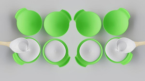 VENDICS Silicone Idli Maker Plate with Lid – Reusable Non-Stick Idli Mould (8 Cavity) Microwave Idli Maker