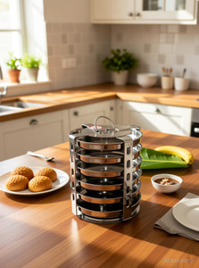 Bleaf Tatte idli stand 6 plates Induction & Standard Idli Maker