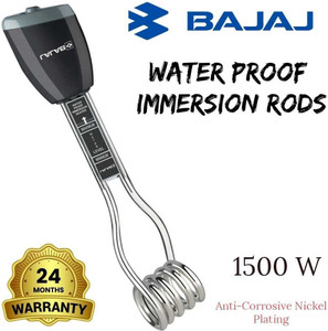 BAJAJ Immersion Rod Heater Waterproof ! Longer Life ! Efficient Heating ! 1500 W Shock Proof Immersion Heater Rod